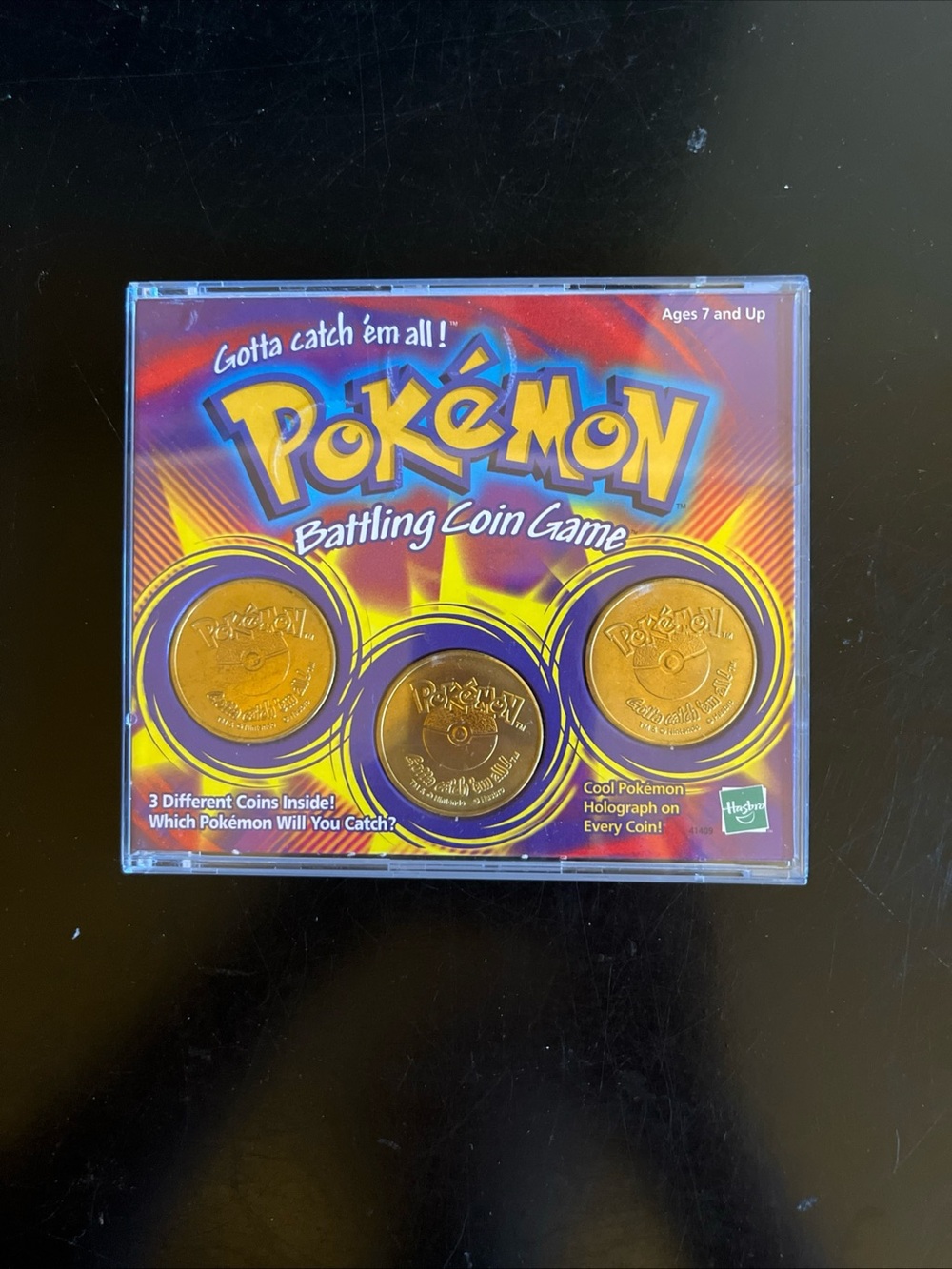 vtg 99 NIB Sealed set of(5) pokemon Battling Coin Game w/holographs -see desc